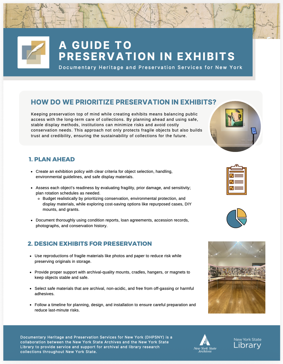 A Guide to Preservation in Exhibits Cover