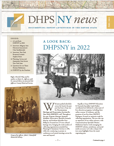 Newsletter cover, Fall 2022